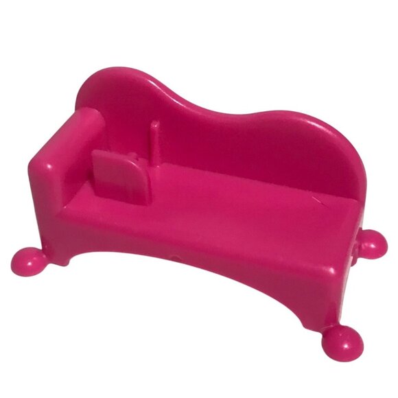 Miniature Pink Dollhouse Sofa Couch Furniture 1.5" - Picture 1 of 6